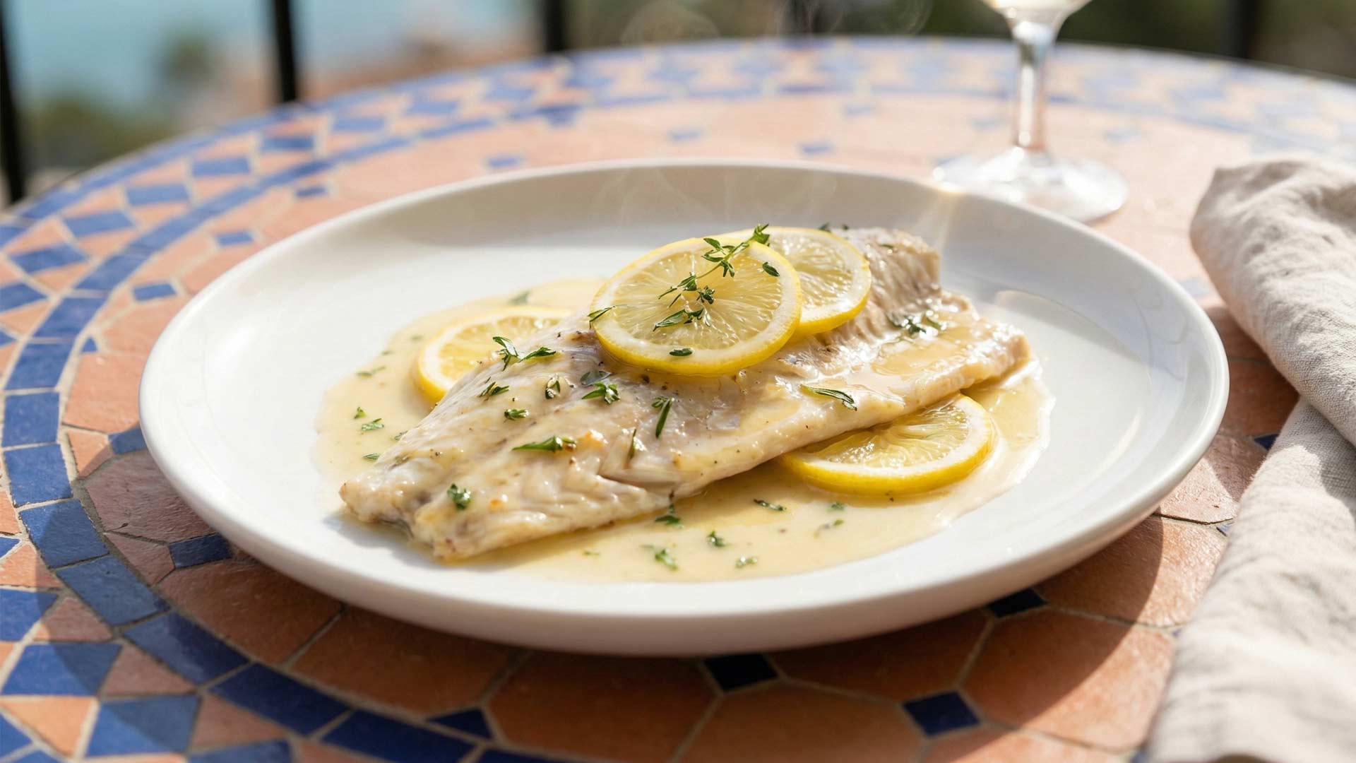 Bar au vin blanc et citron Image