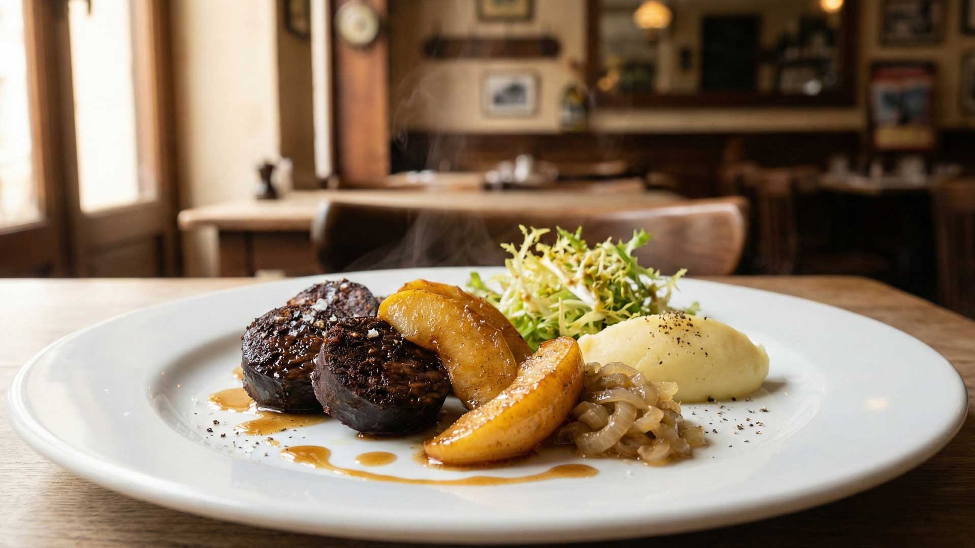 Boudin noir aux pommes caramélisées Image