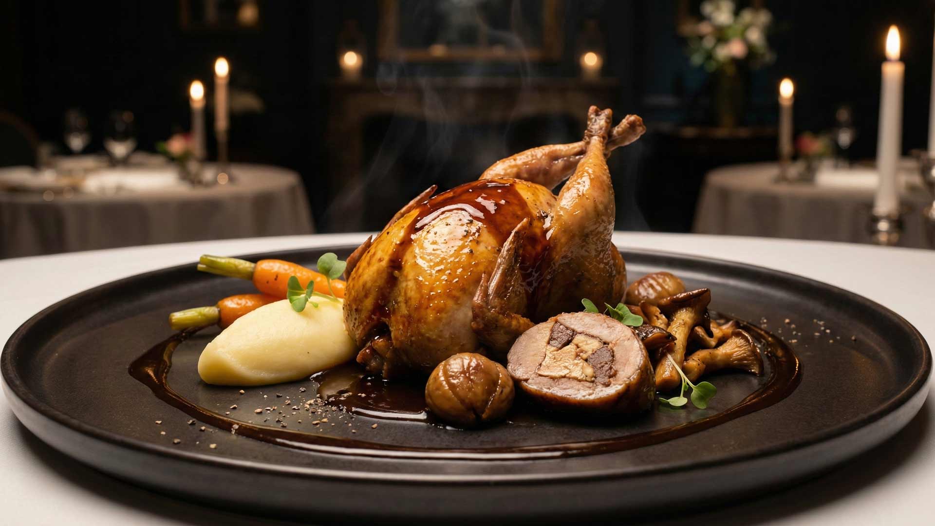 Caille farcie au foie gras