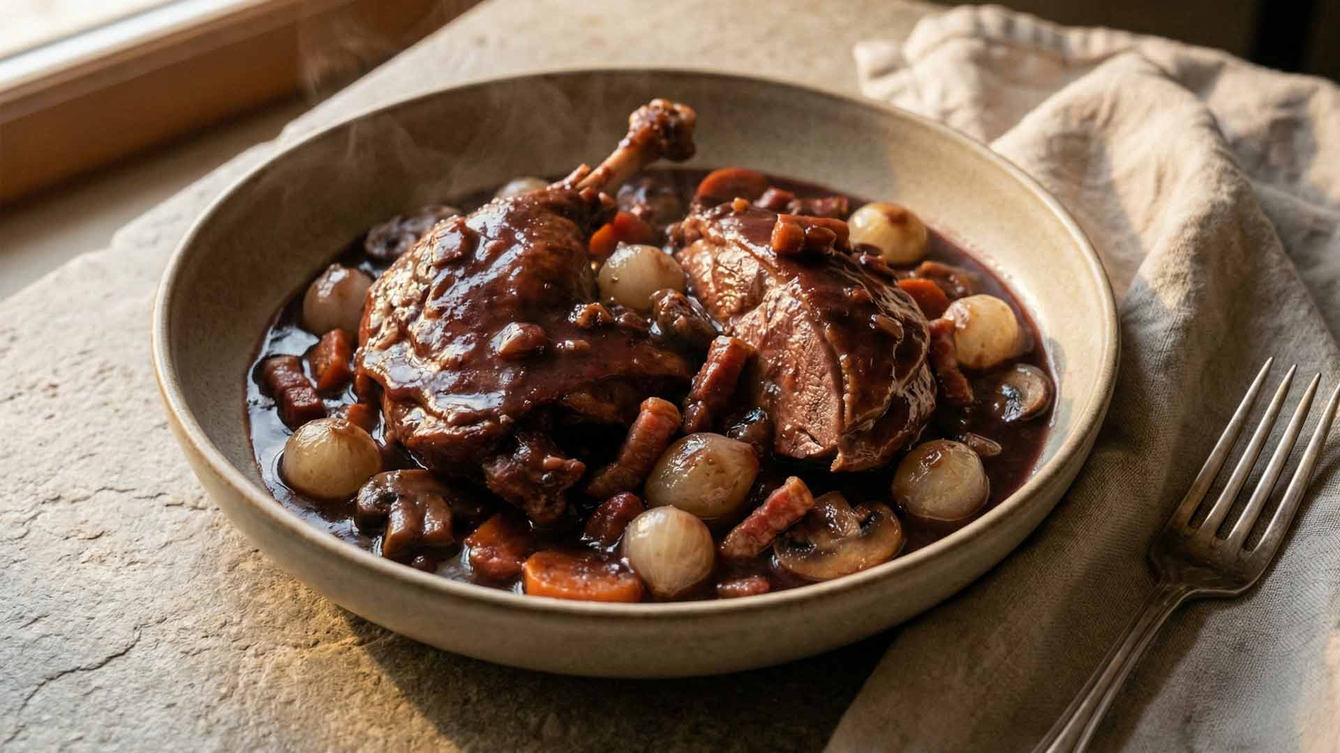 Civet de canard au vin Image