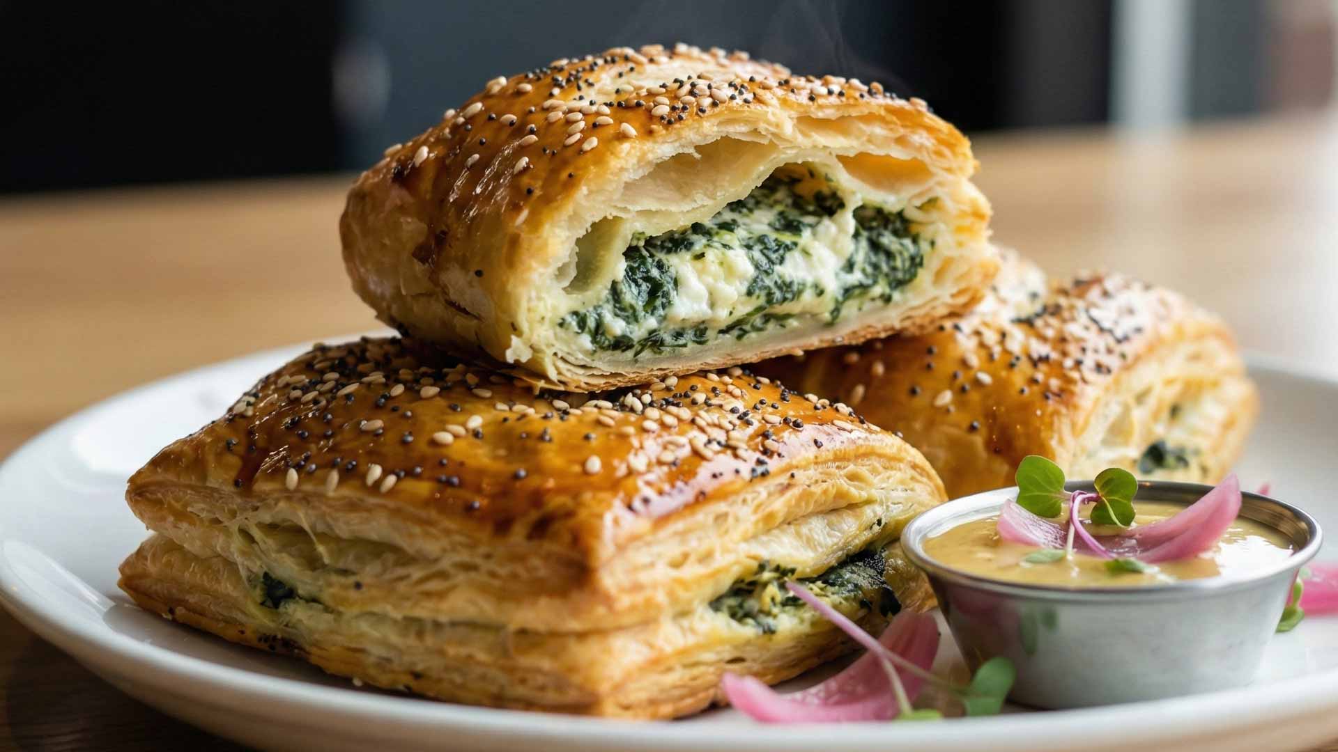 Feuilletés aux épinards et chèvre Image