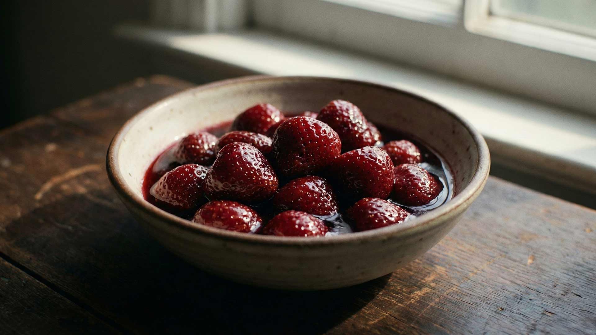 Fraises au Vin