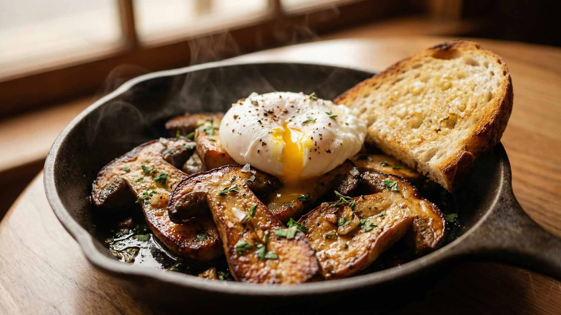 Poêlée de cèpes en persillade