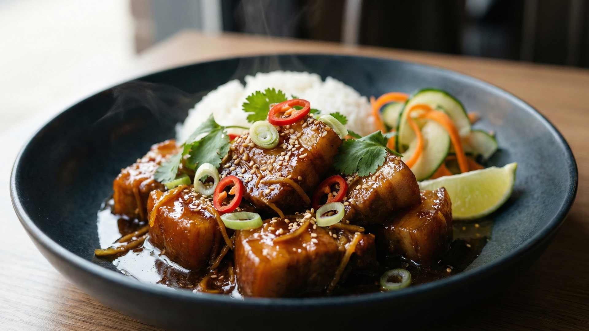 Porc au caramel et au gingembre Image