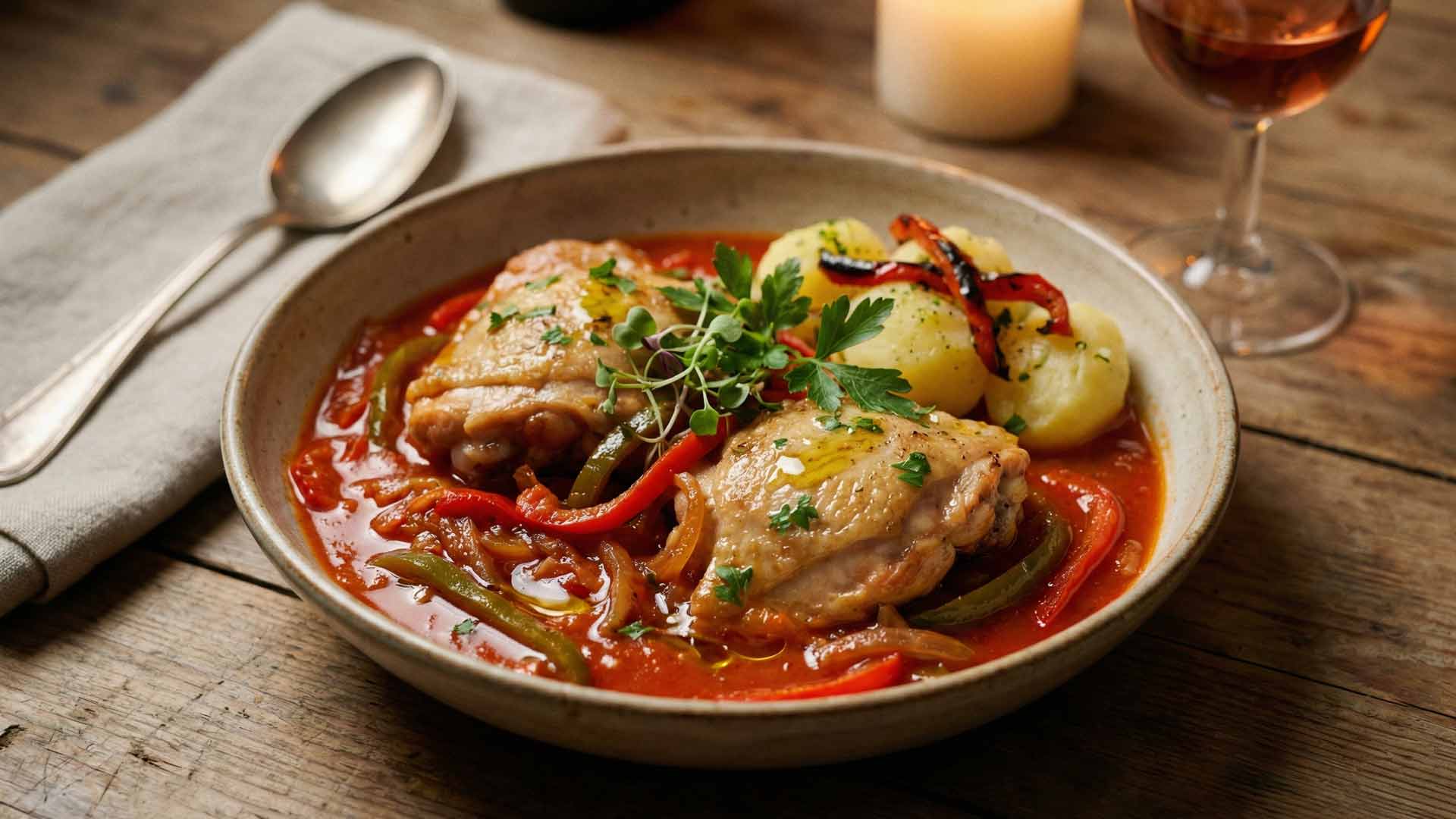 Poulet Basquaise