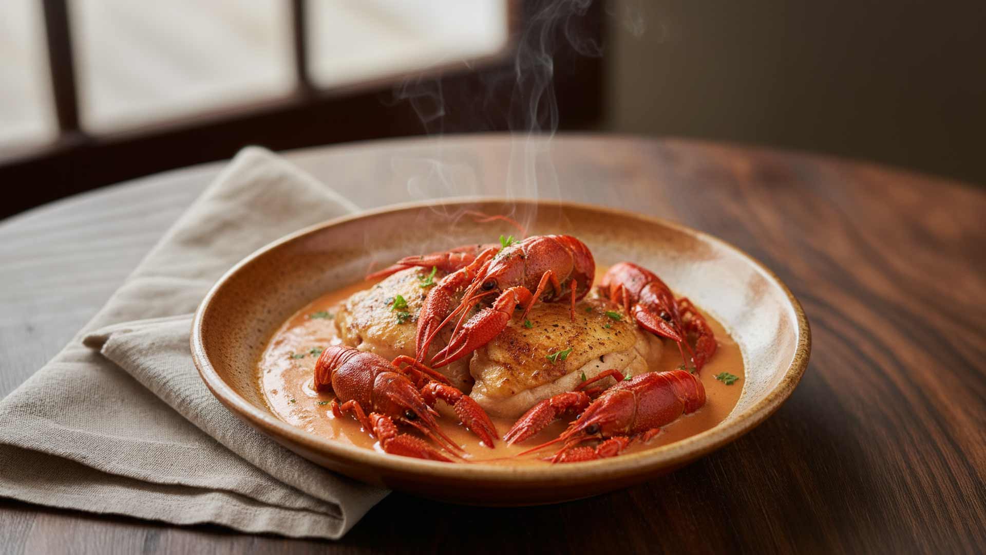 Poulet aux Écrevisses Image