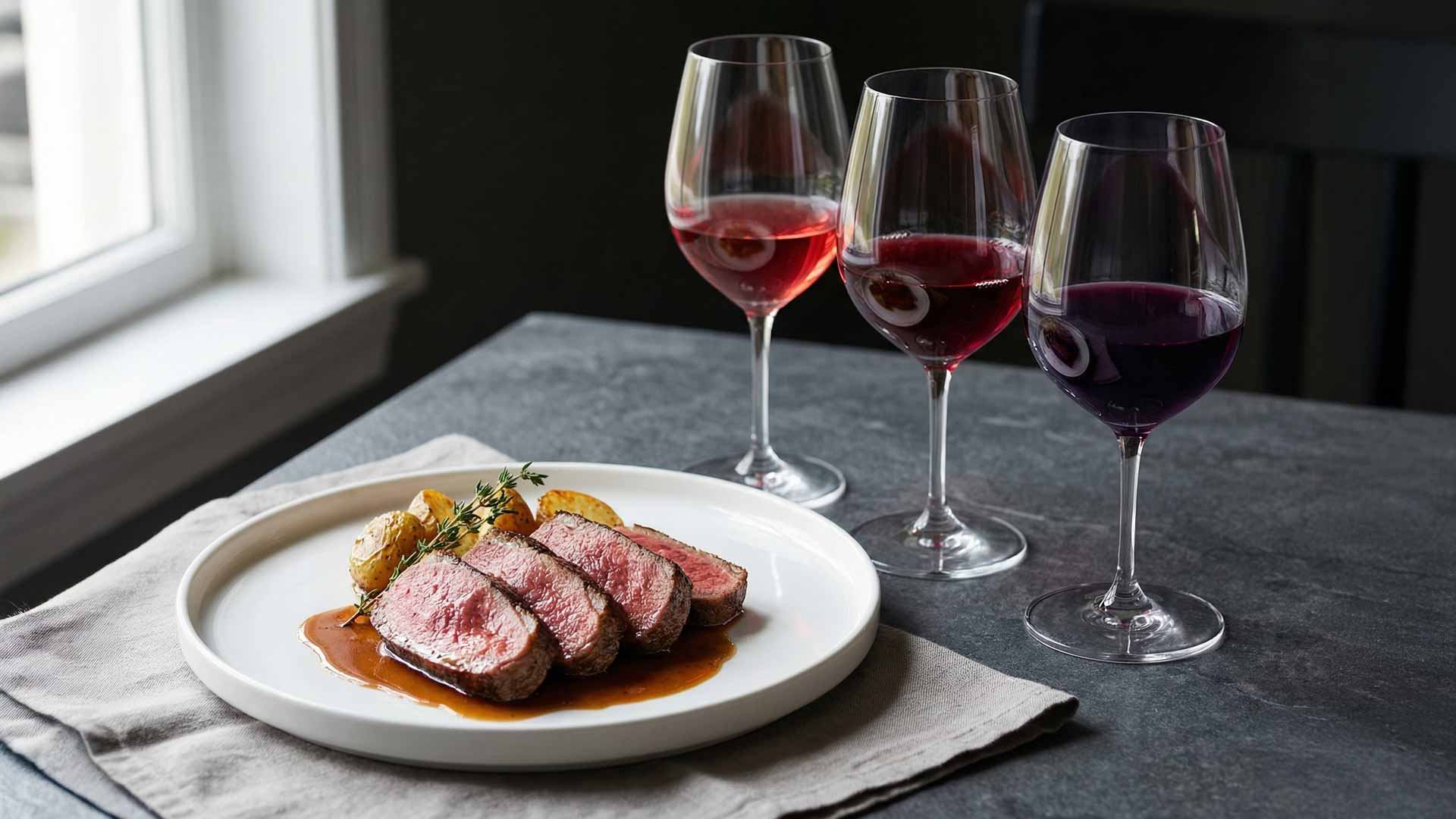 Quel vin avec pavé d'autruche Image