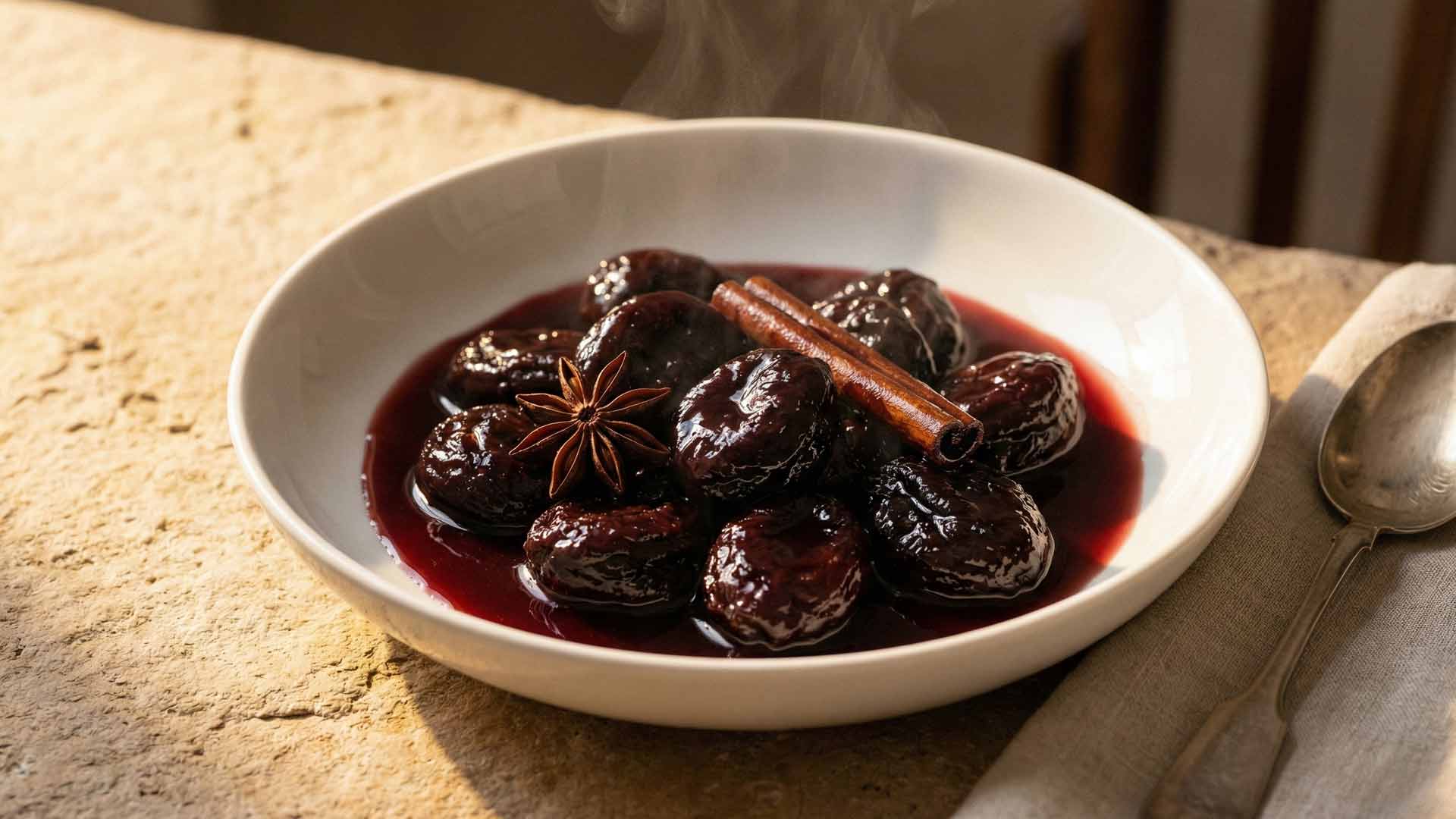 Recette des pruneaux au vin
