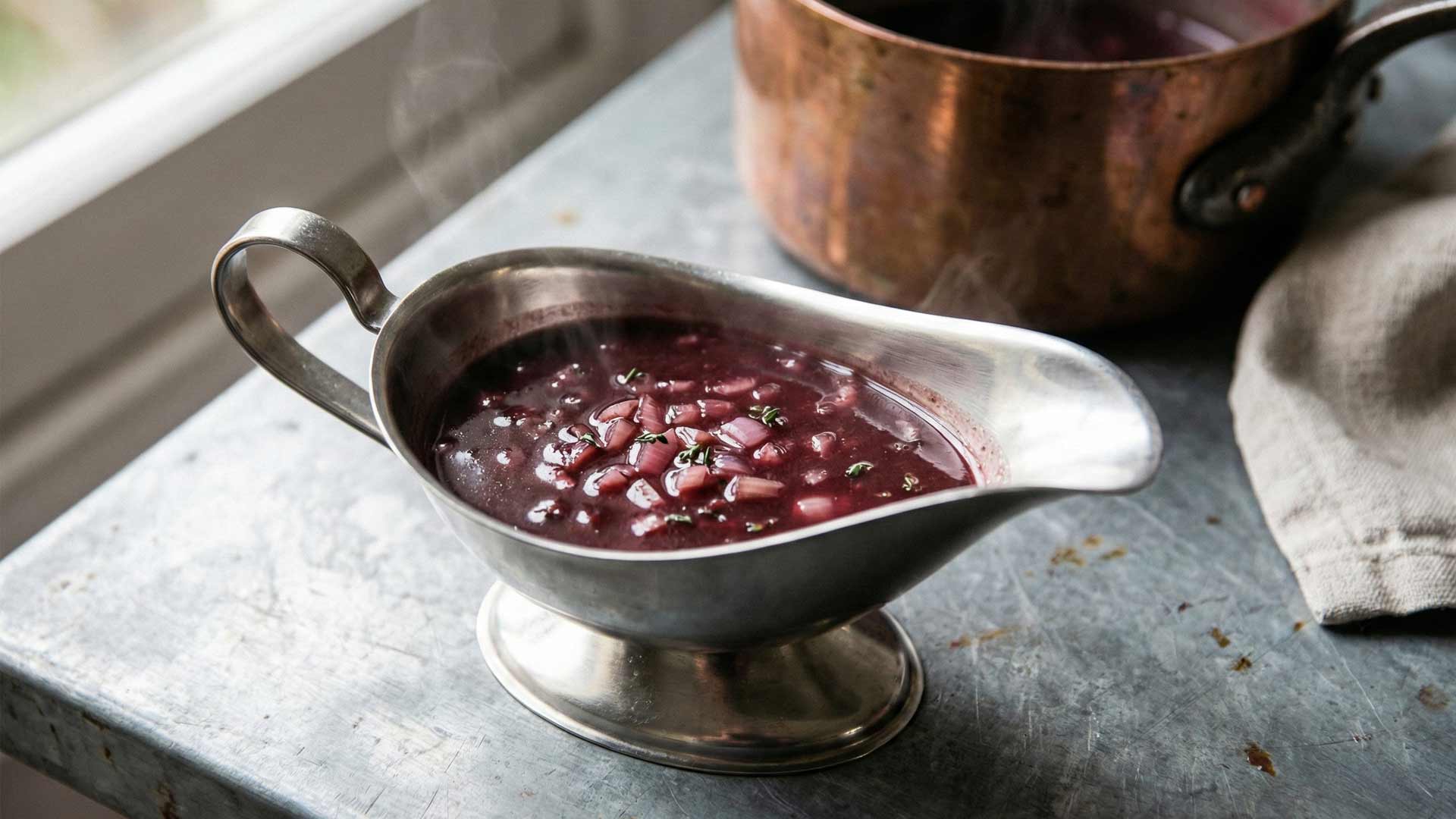 Recette sauce à l'échalote vin rouge