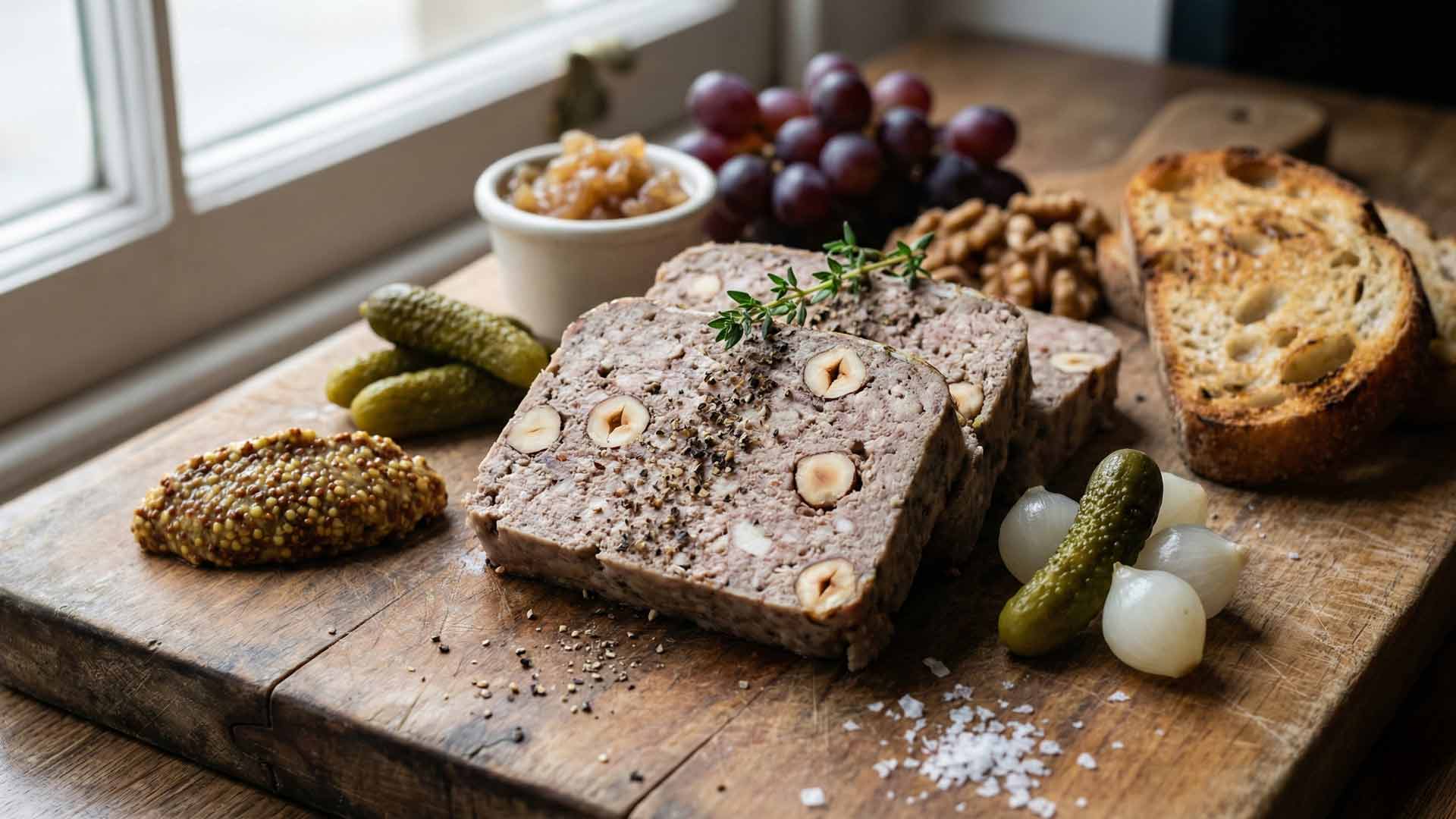 Recette terrine de campagne aux noisettes Image