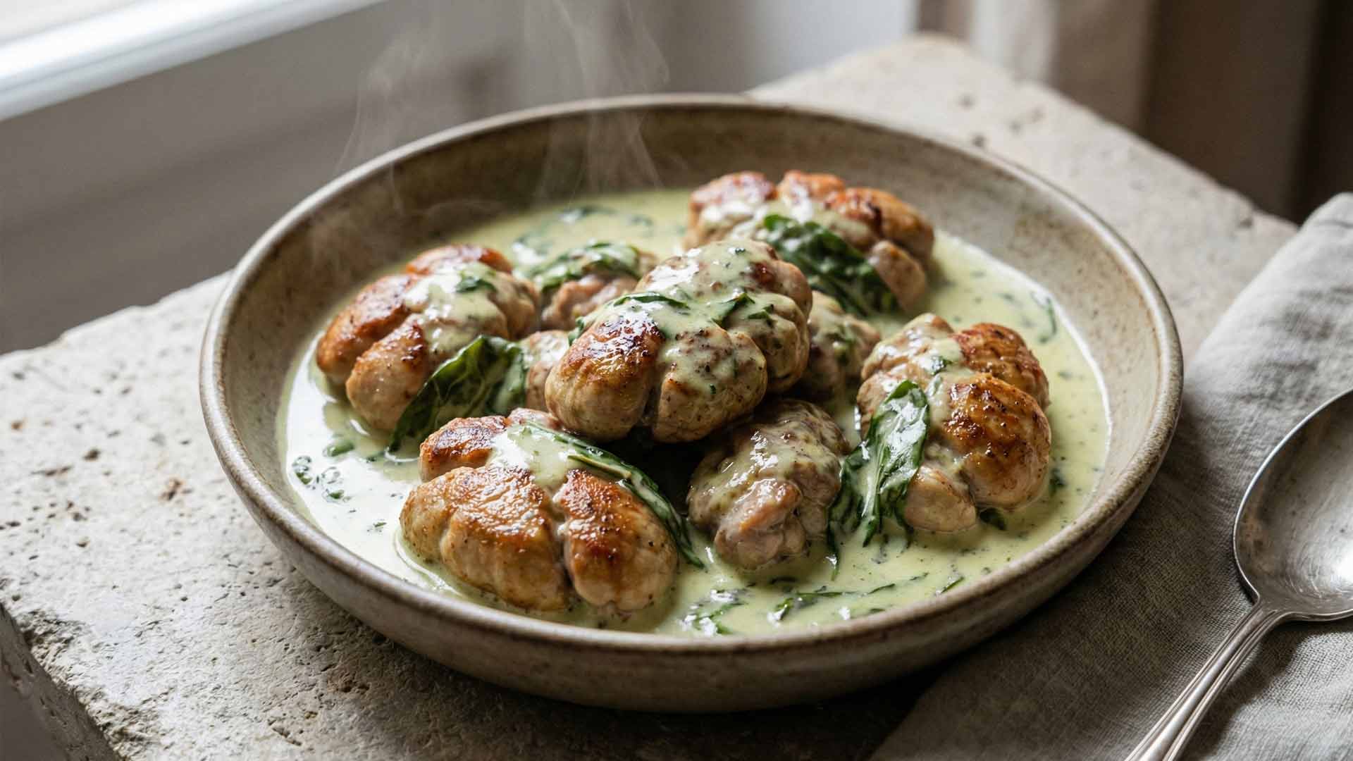 Ris d'agneau au vin blanc Image