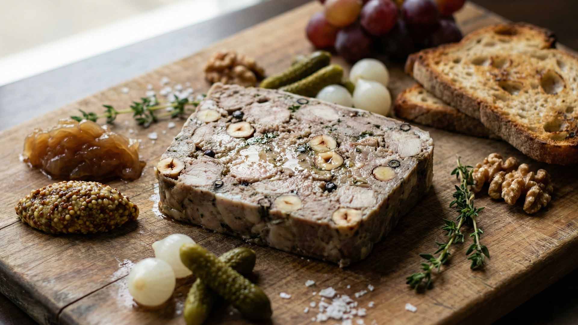 Terrine de lapin aux noisettes