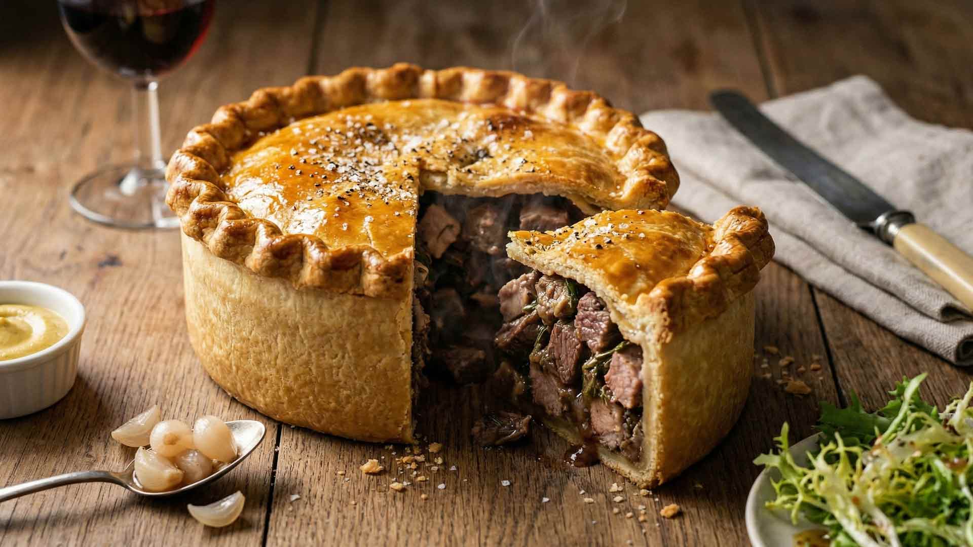 Tourte à la viande marinée Image