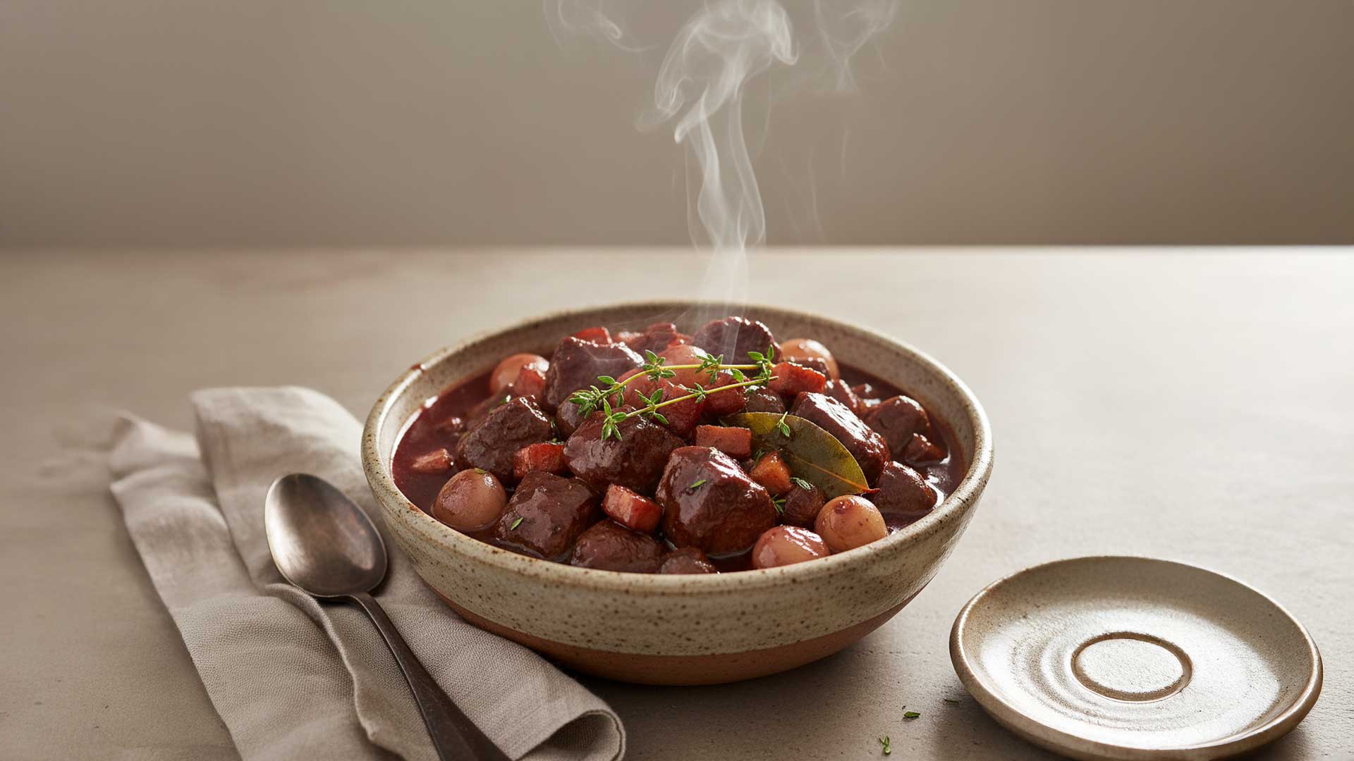 recette civet de cerf mariné au vin rouge Image