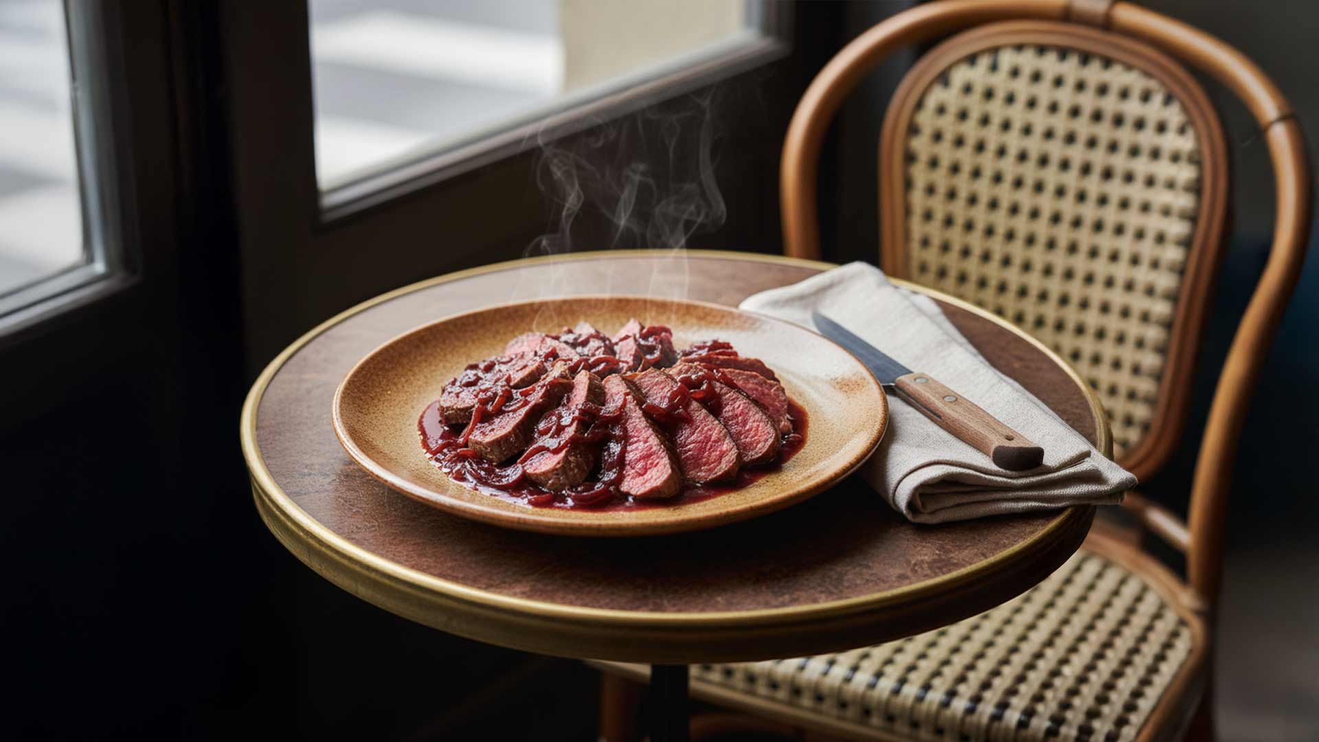 recette bavette à l'échalote vin rouge Image