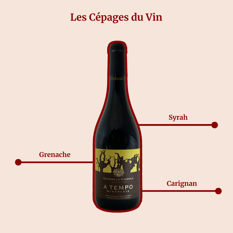 A Tempo Domaine de la Rouviole Bouteille Cépages