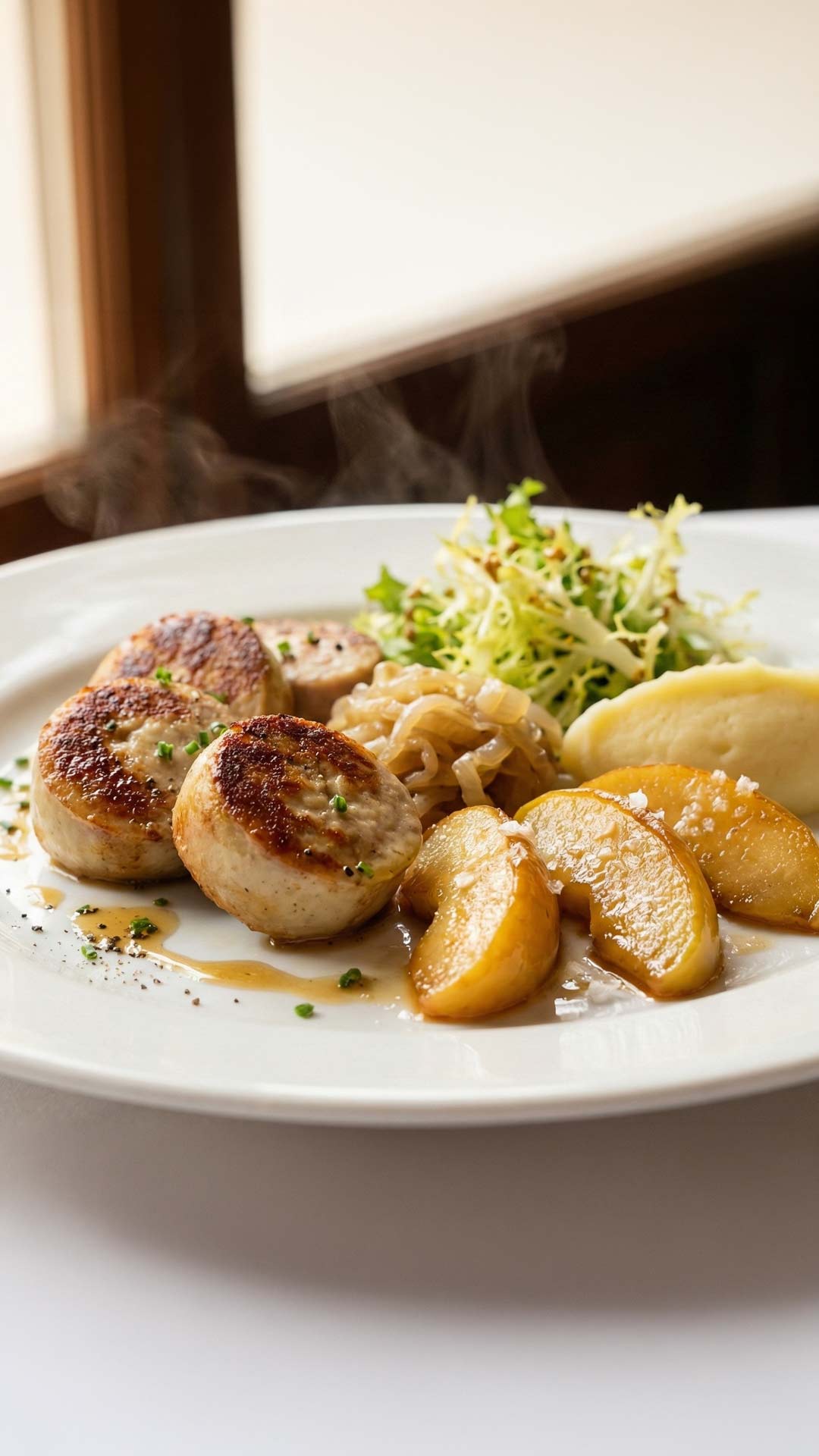 Boudin blanc poêlé aux pommes mobile