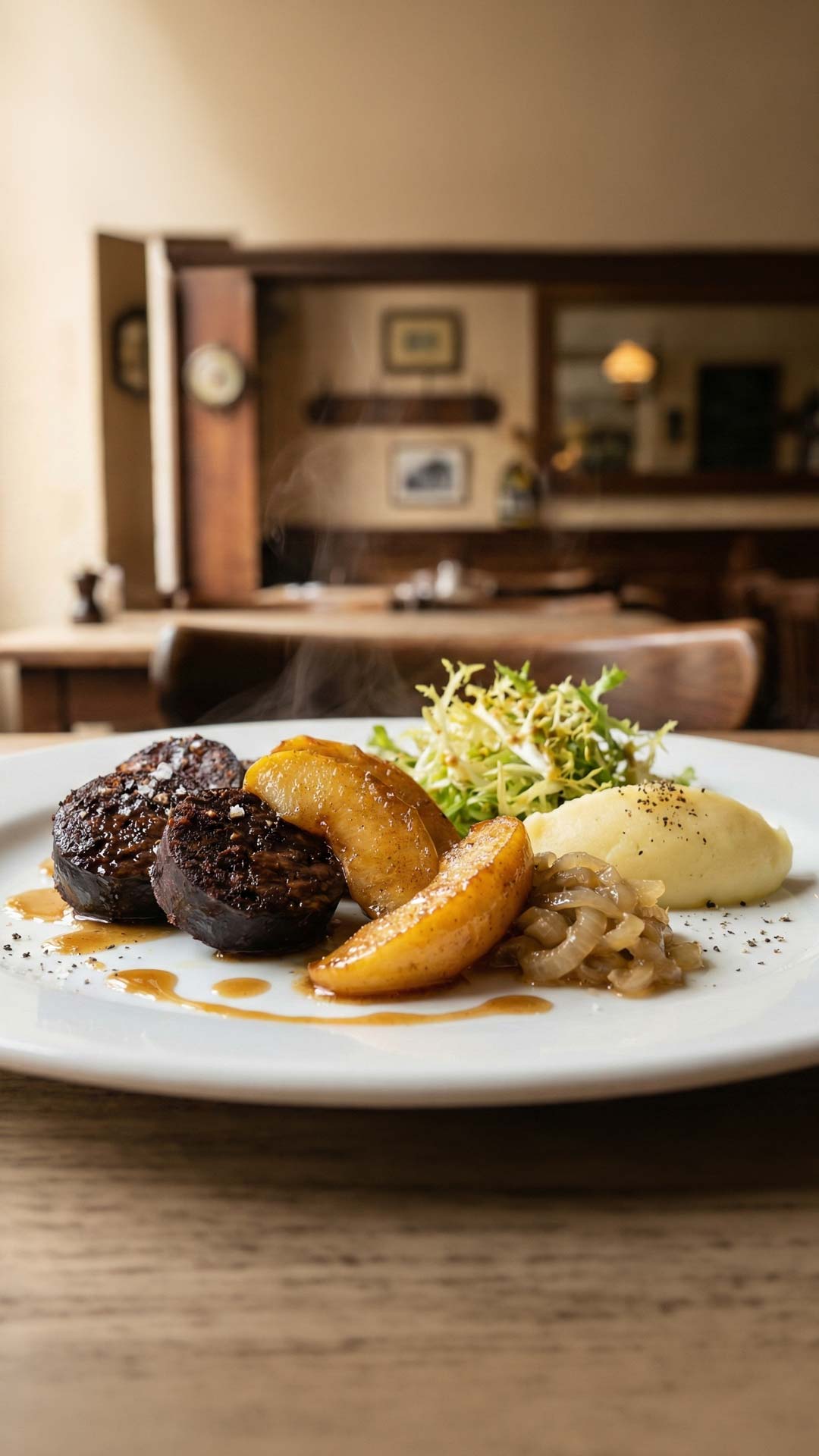 Boudin noir aux pommes caramélisées mobile