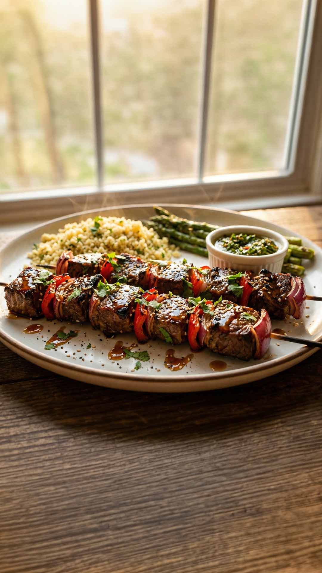 Brochettes de bœuf marinées mobile