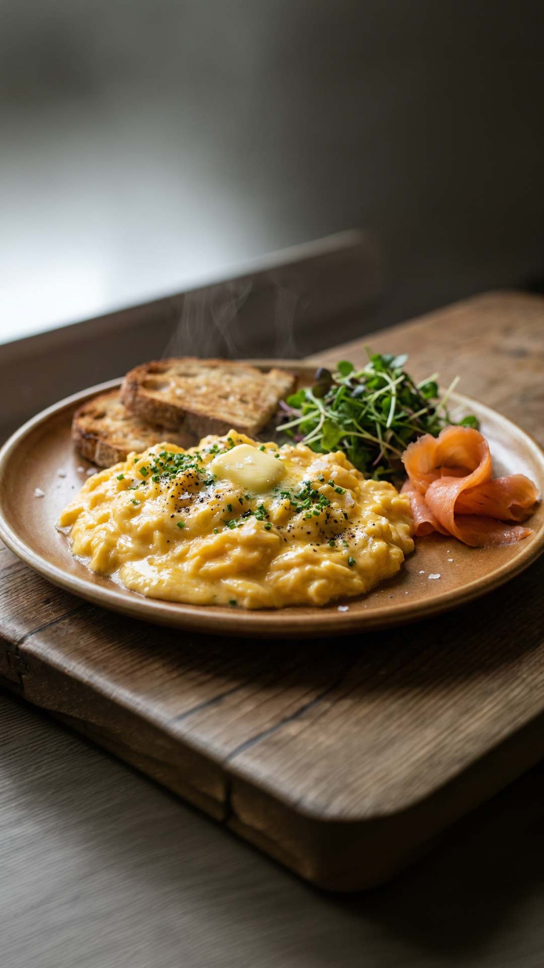 Brouillade d'œuf mobile