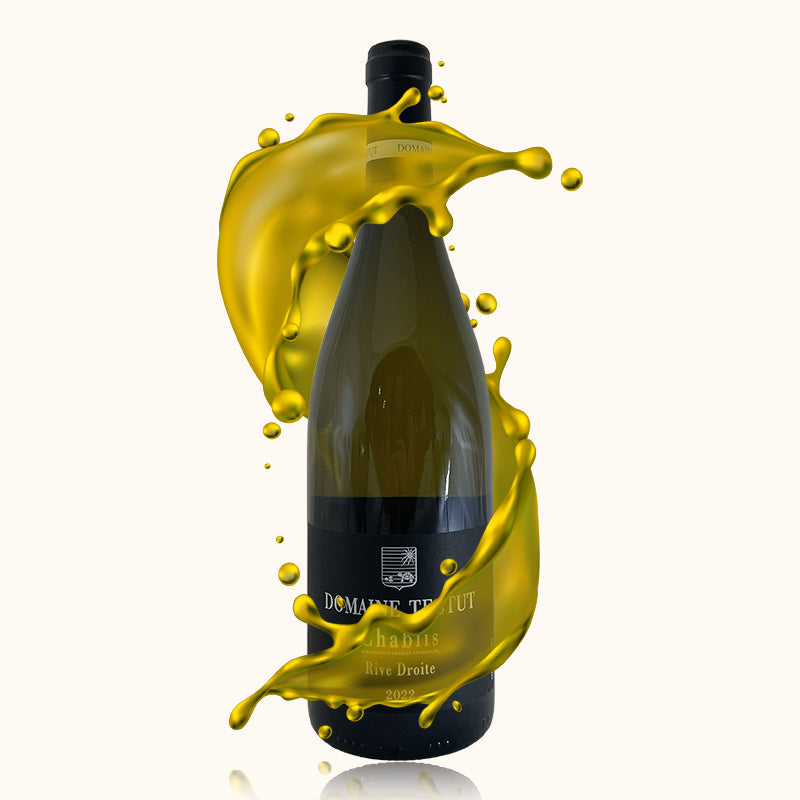 Chablis rive droite domaine testut bouteille