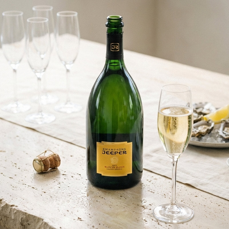 Champagne Jeeper Blanc de Blancs Magnum décor Image