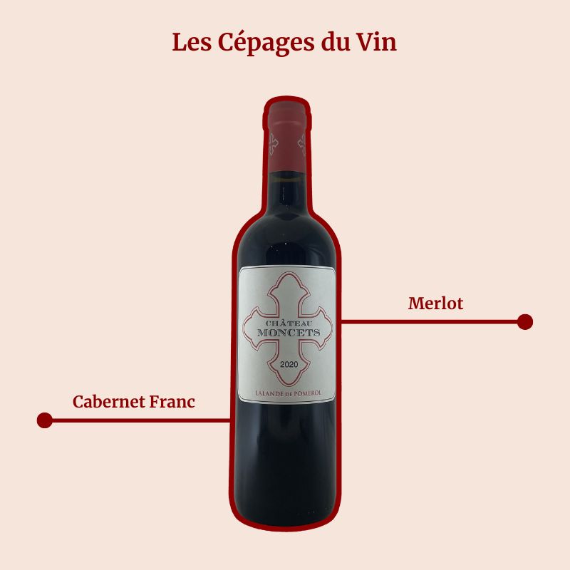 Château Moncets 2020 Cépages