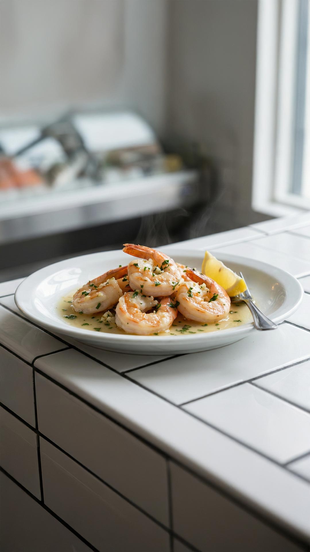 Crevette au vin blanc mobile