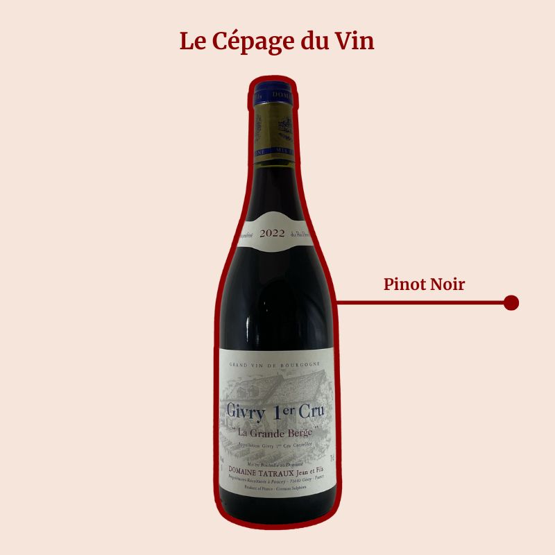 Domaine Tatraux Givry 1er Cru La Grande Berge Cépage