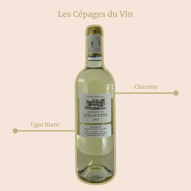 Domaine de l'Olivette Bandol Blanc Cépages