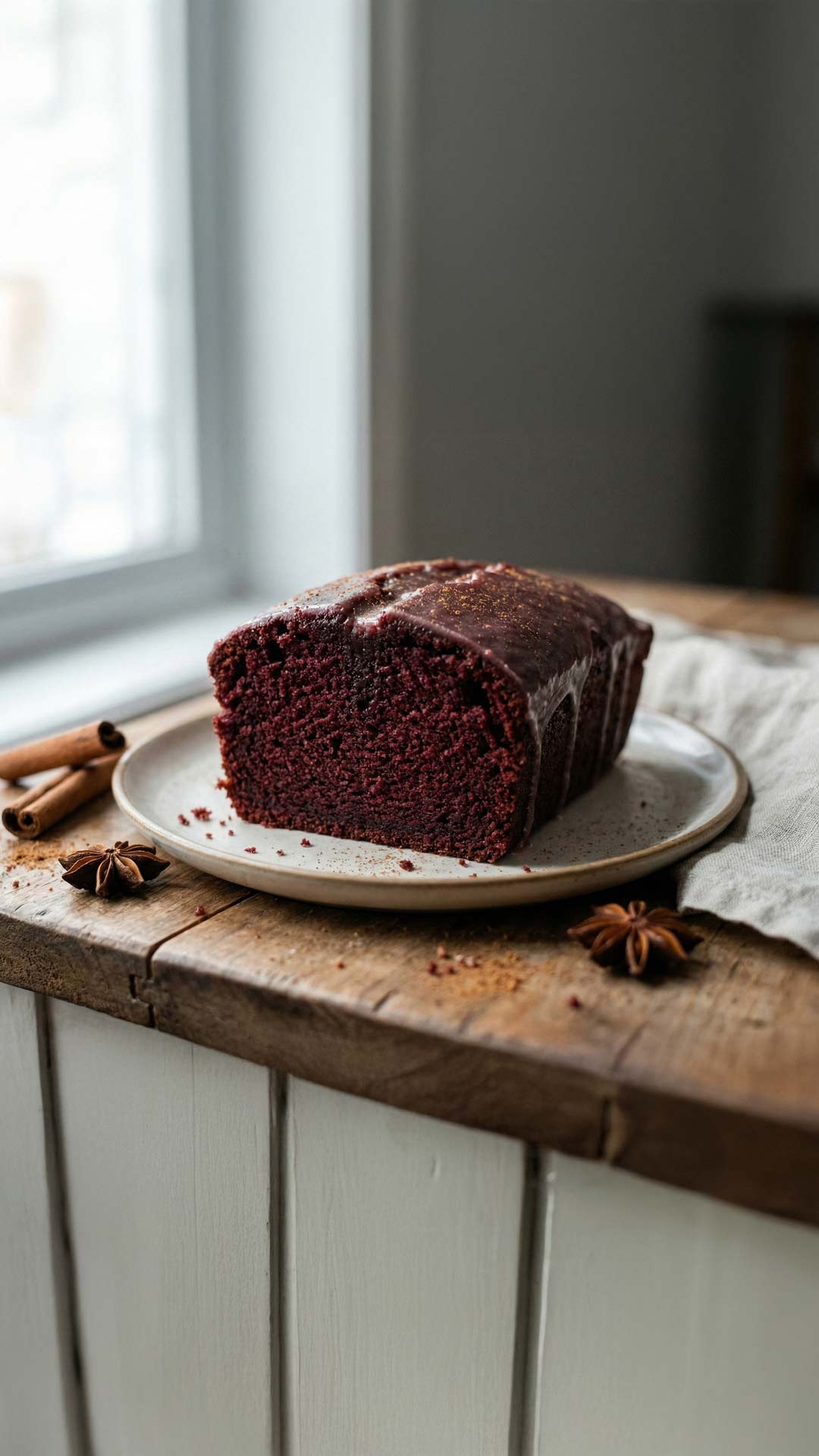 Gâteau au vin rouge et cannelle mobile