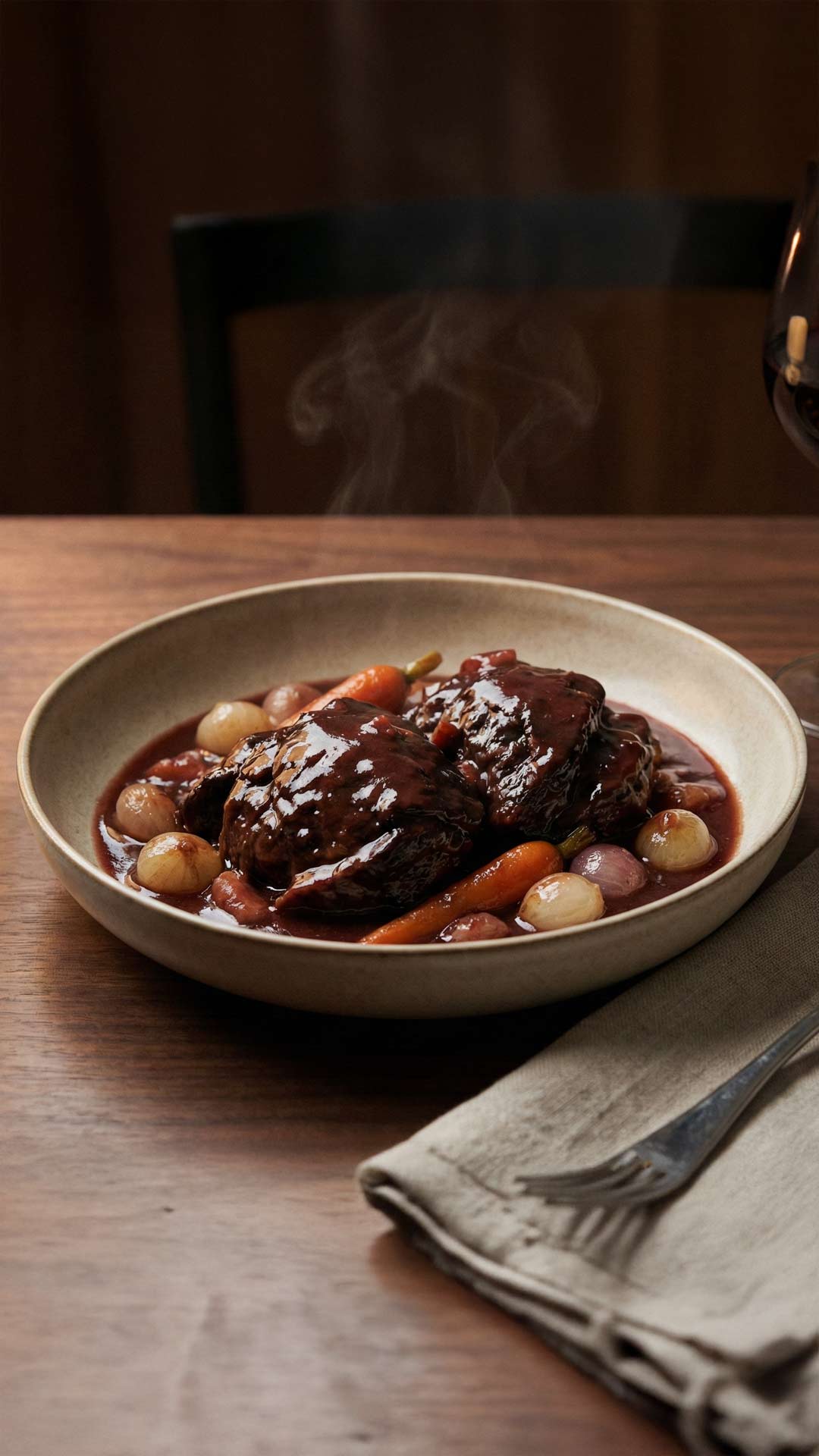 Noix de joue de bœuf au vin rouge mobile