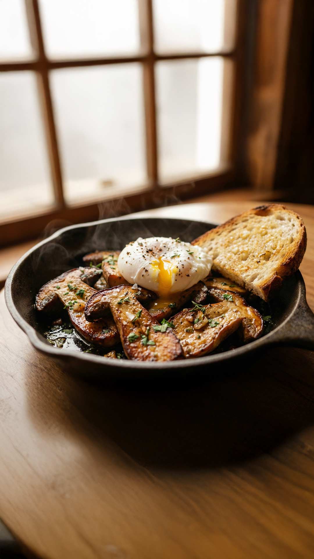 Poêlée de cèpes en persillade mobile