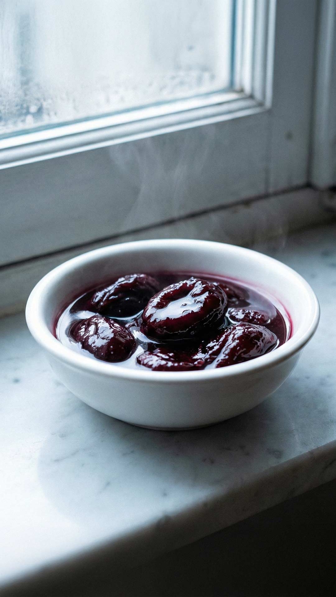 Pruneaux au vin et à la crème de cassis mobile