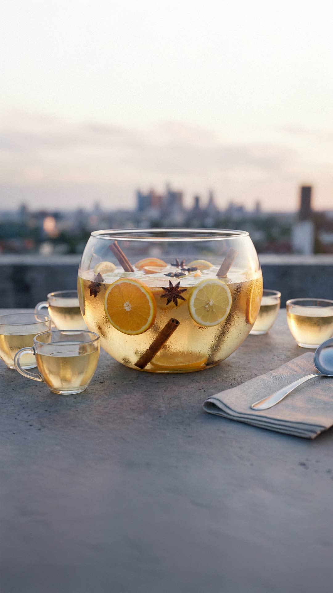 Punch au vin blanc mobile