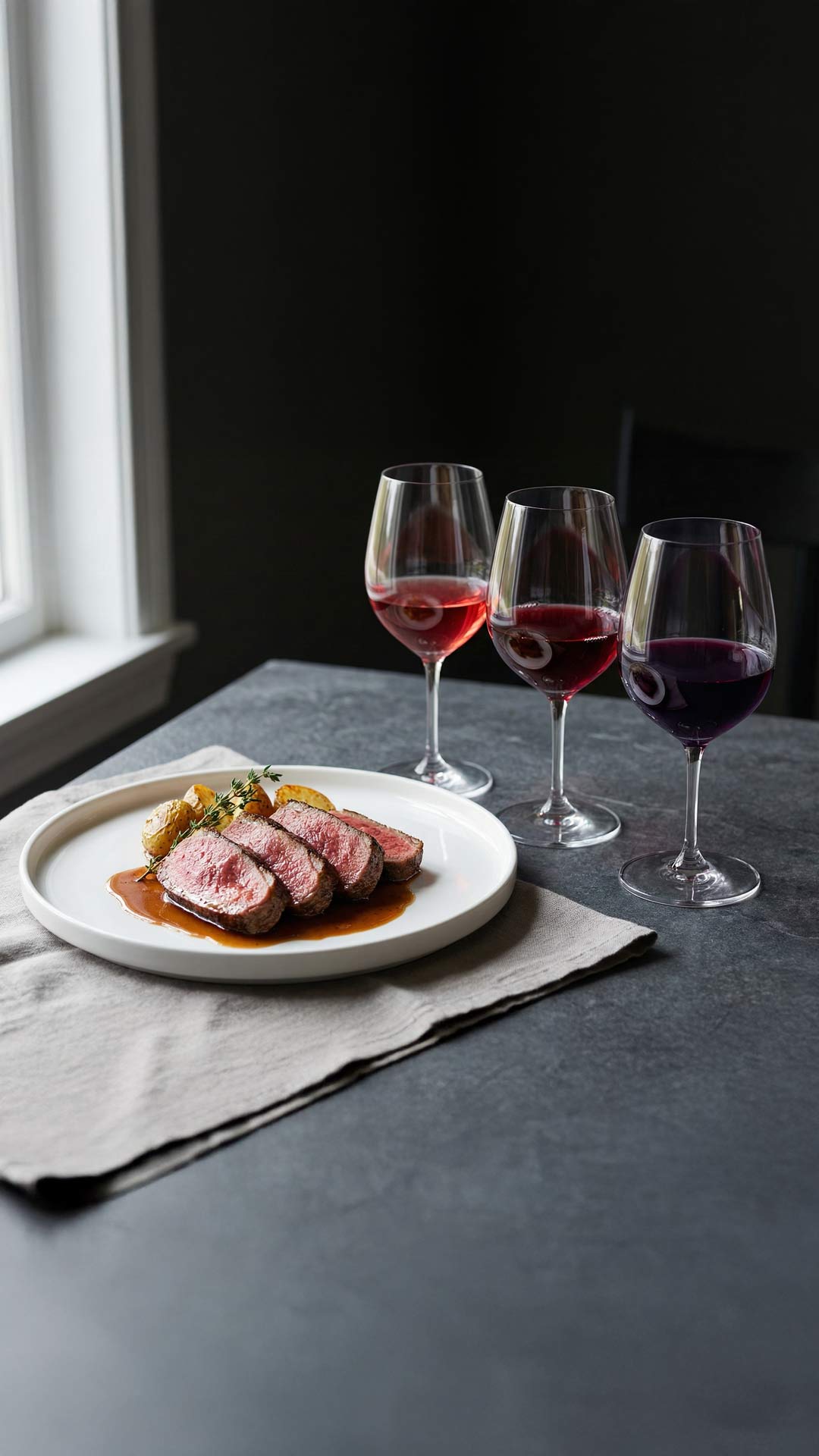 Quel vin avec pavé d'autruche mobile