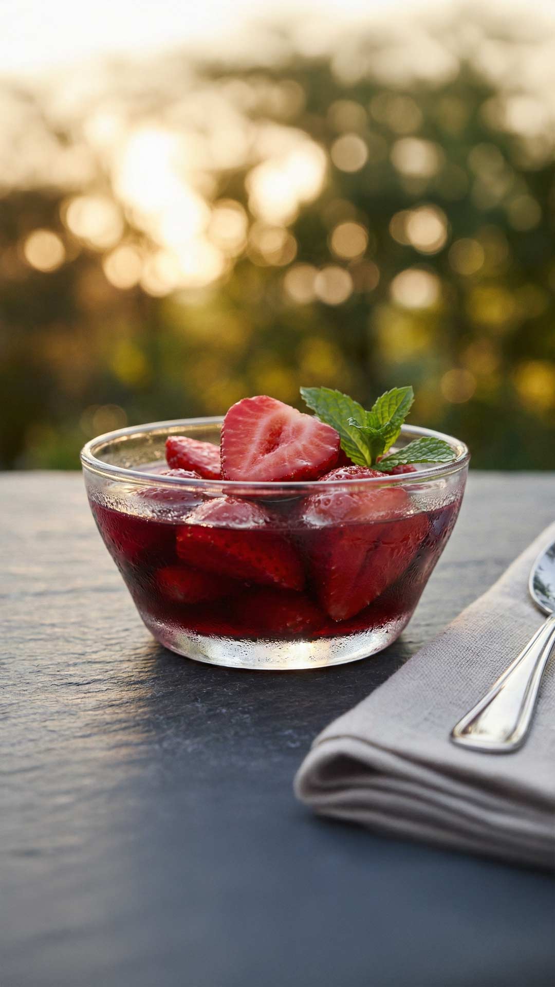 Recette fraise au vin rouge mobile