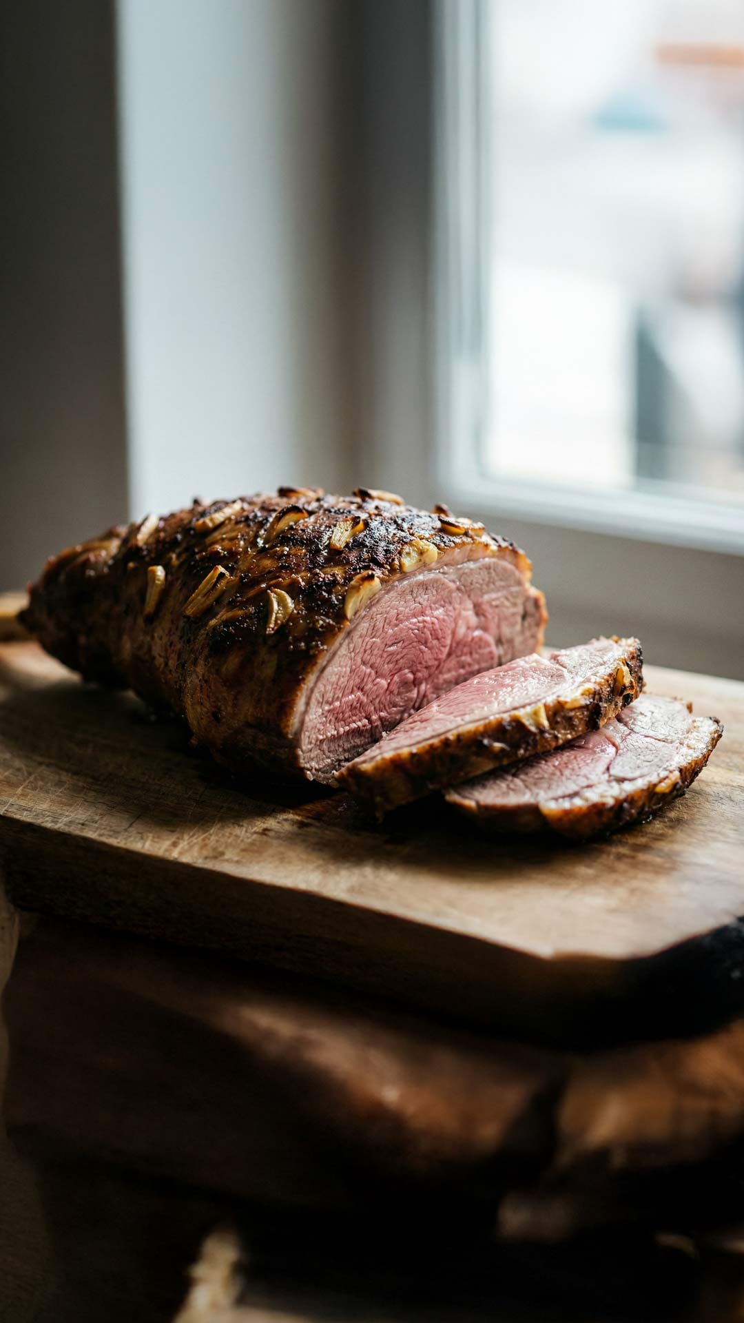 Recette gigot d'agneau piqué à l'ail​ mobile