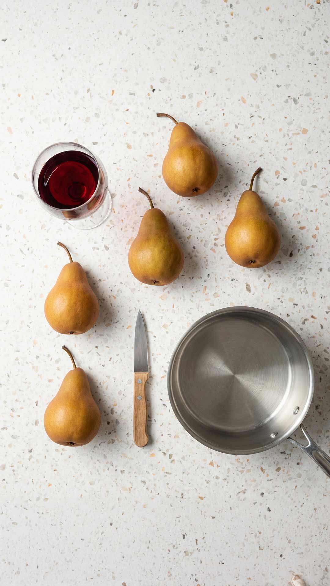 Recette poire pochée au vin mobile