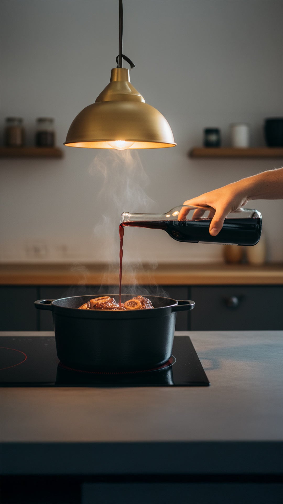Recette queue de boeuf confite au vin rouge