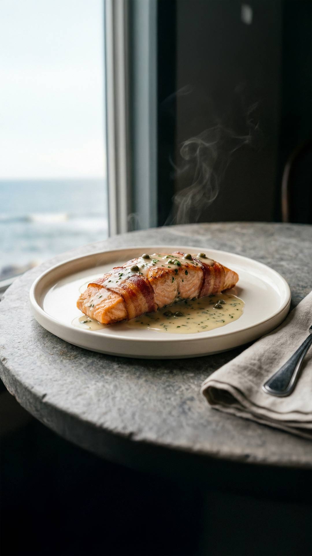 Recette saumon bacon mobile