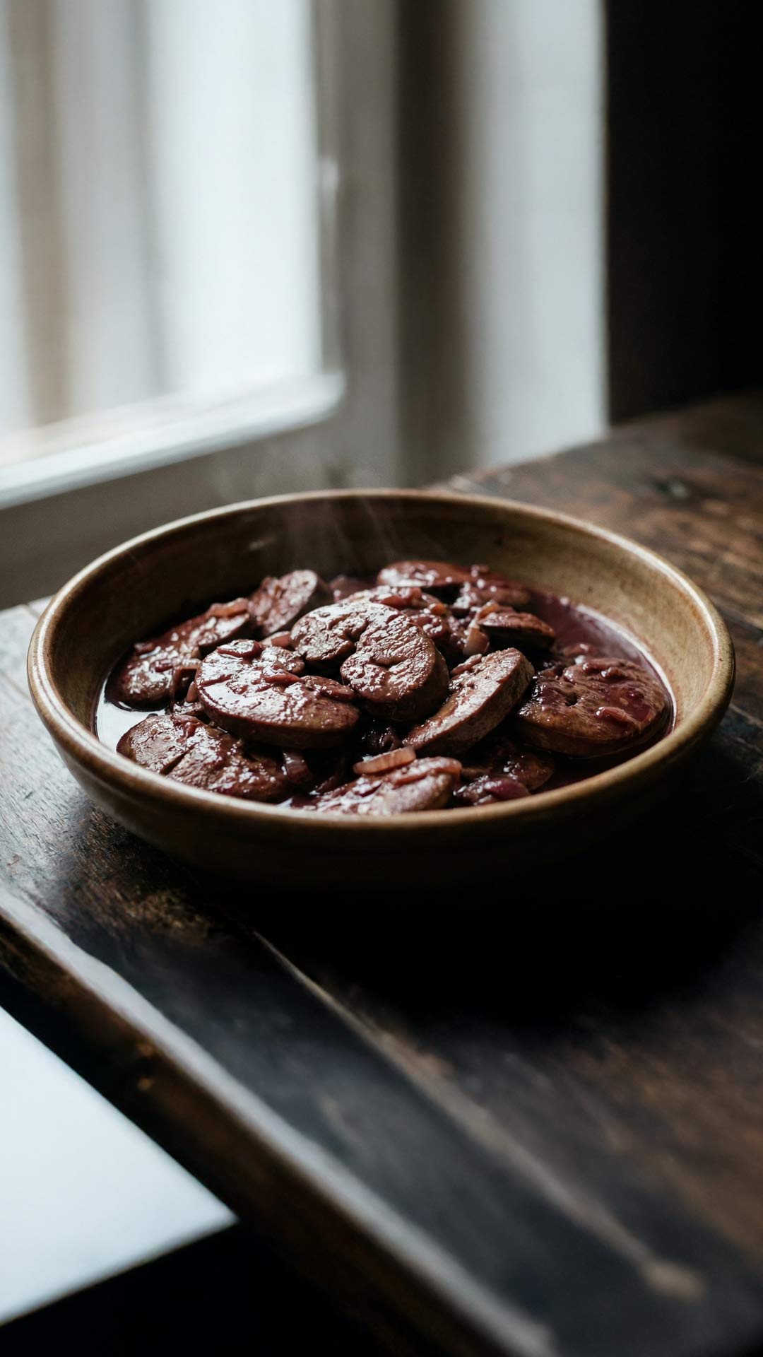 Rognons de porc au vin rouge mobile