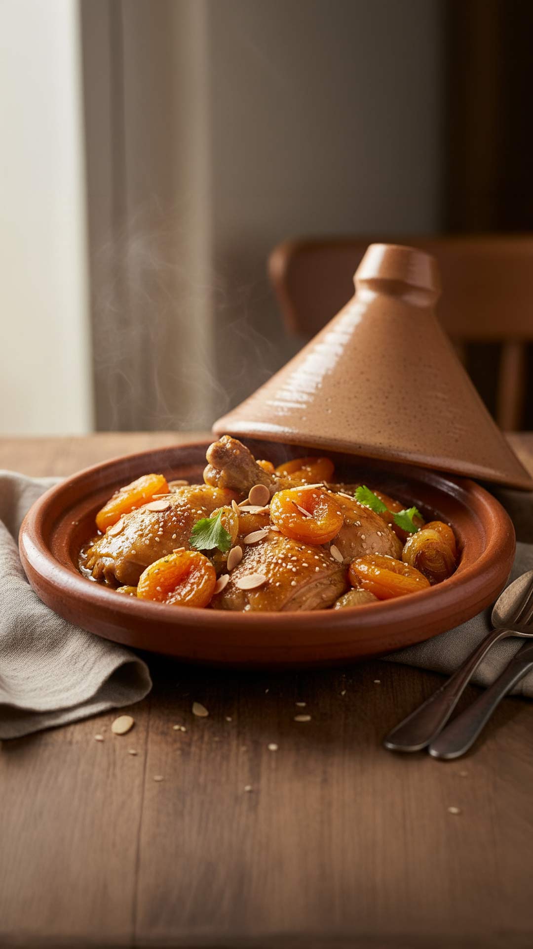 Tajine de poulet aux abricots mobile
