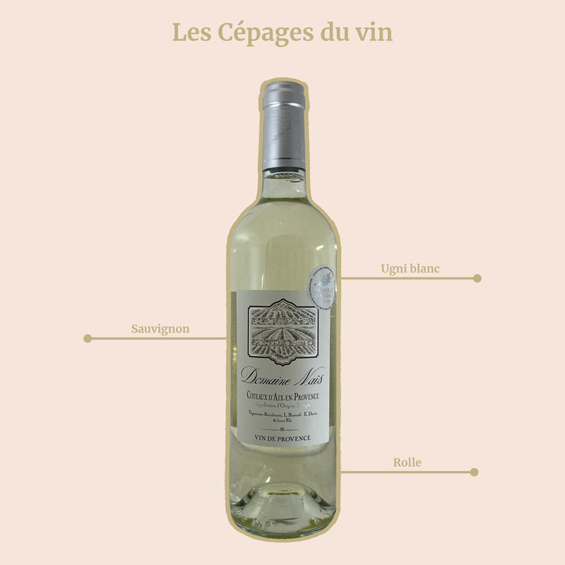 Vin Blanc Domaine Naïs Cépages