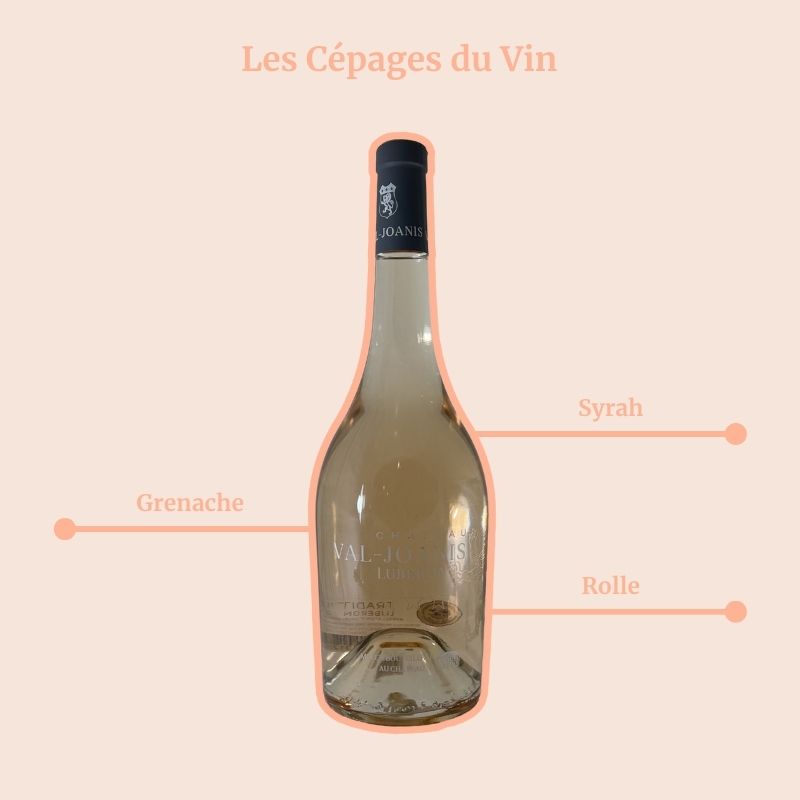 Vin Rosé Luberon Val Joanis Cépage