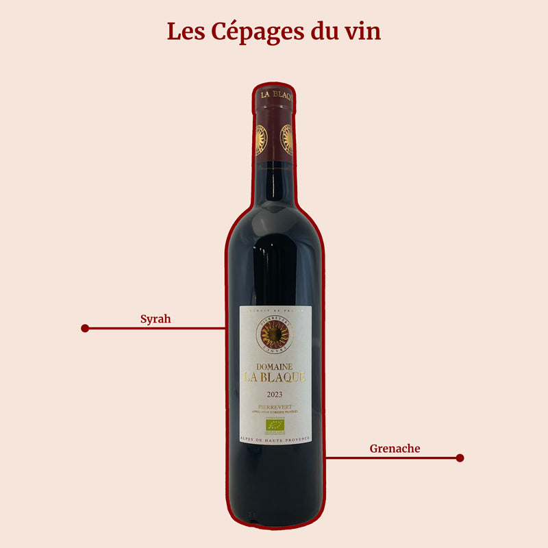 Vin Rouge La Blaque Cépages