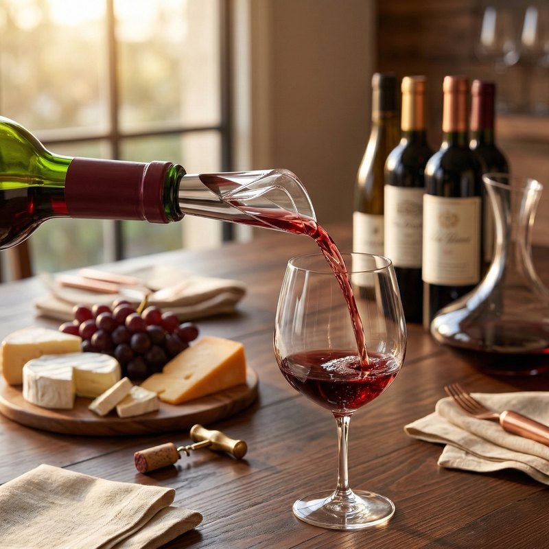 Aerateur de vin bec verseur décor