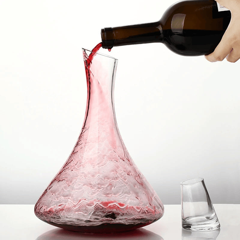 carafe à décanter avec bouchon remplissage