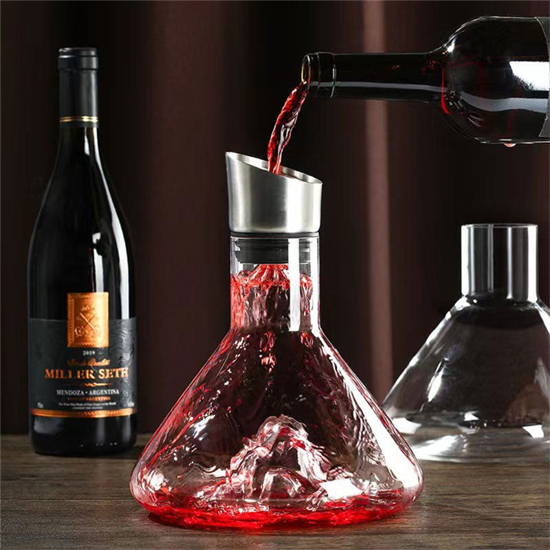 carafe à décanter vin remplissage