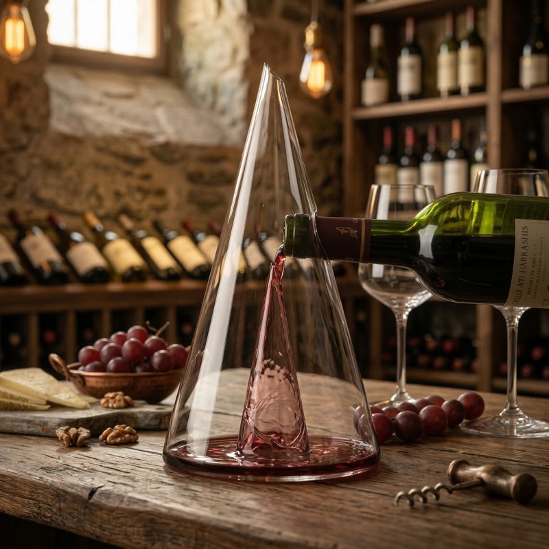 Decanteur de vin décor